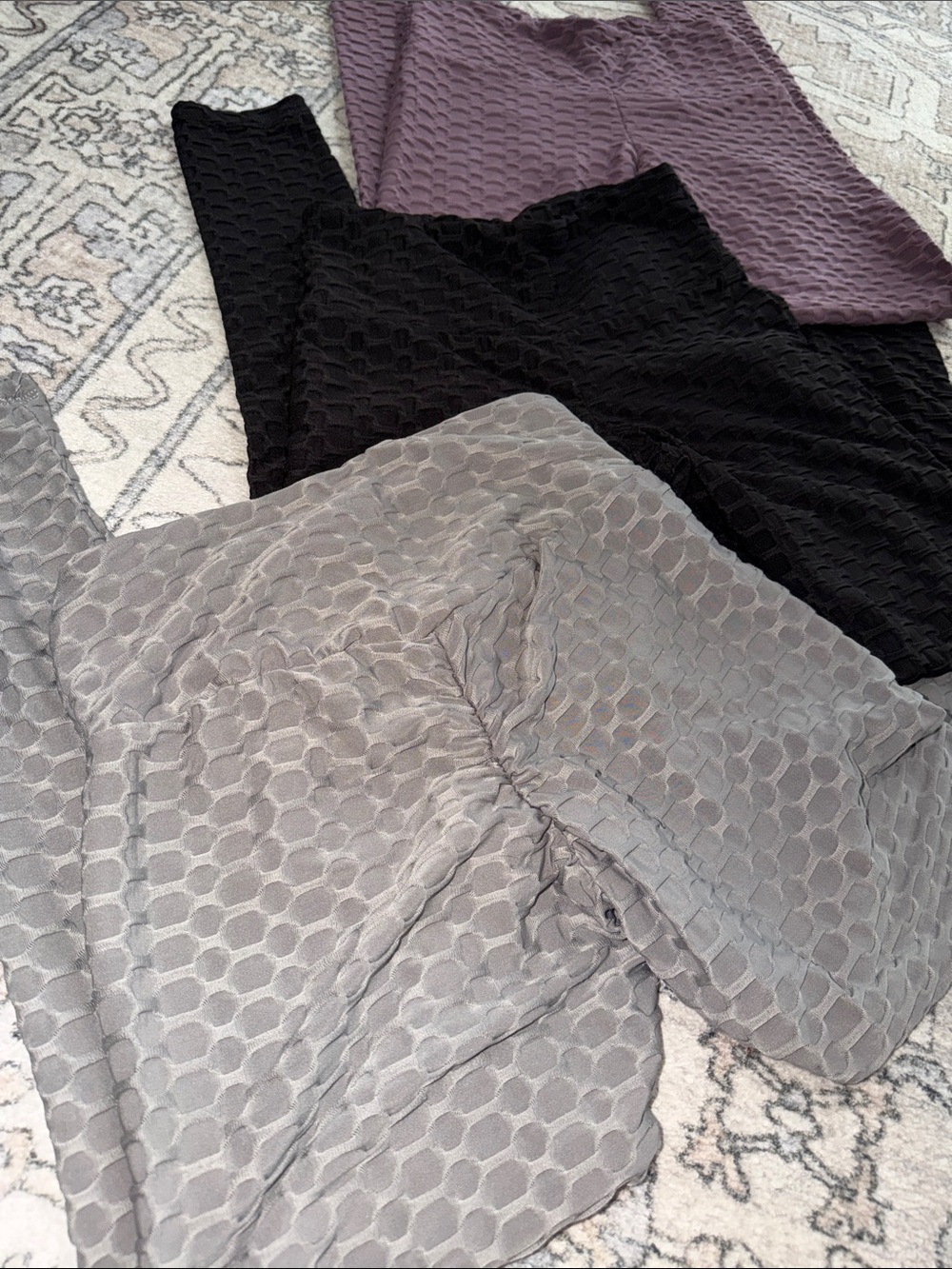 Charlotte Russe Infinite Performance Set of 3 Booty Scrunch Leggings